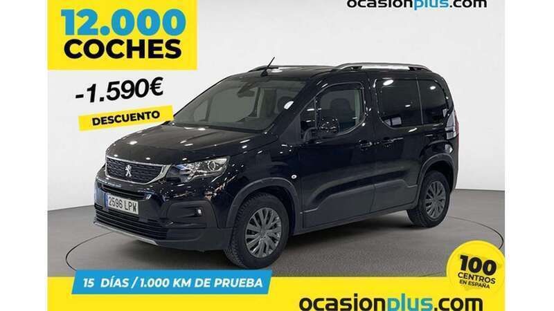 Negro Usado 2021 Peugeot Rifter Allure Monovolumen | 15.900 € (Buen precio) - Imagen 1/4