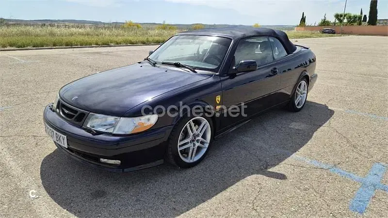 Usado Saab 9-3 150 CV (110 kW) 2001 Azul Descapotable