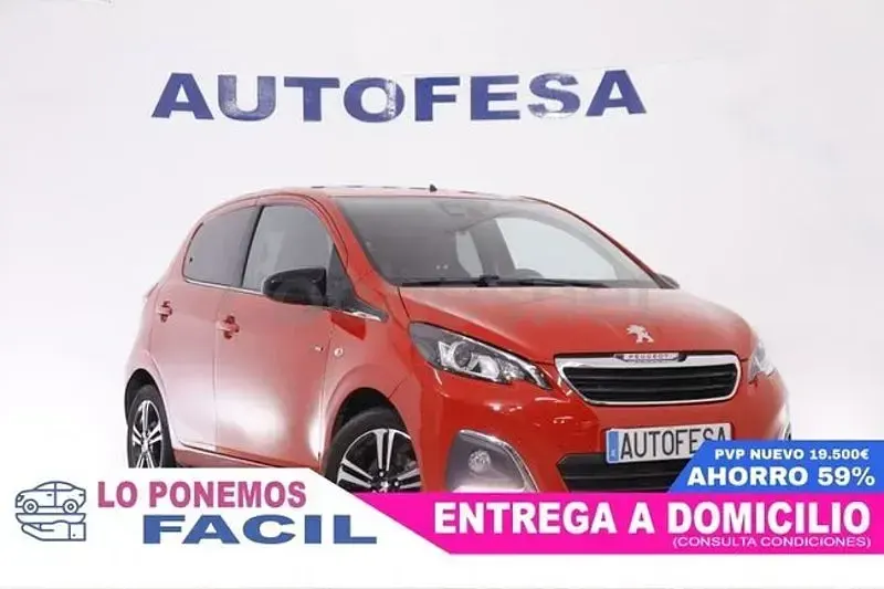Usado Peugeot 108 Allure 82 CV (60 kW) 2017 Rojo Utilitario