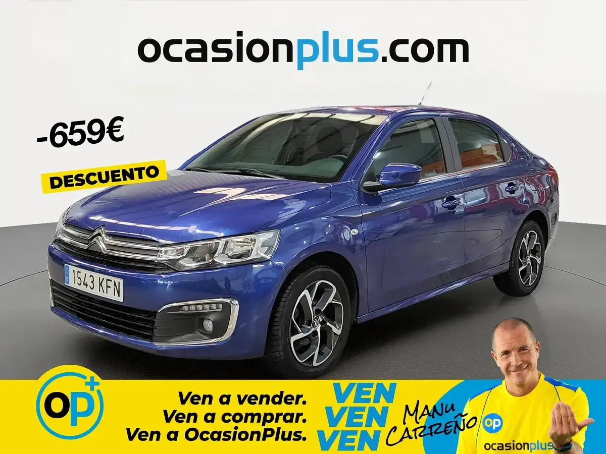 Brugt Citroën C-Elysee I PureTech 82 HK (60 kW) 2017 Blå Sedan