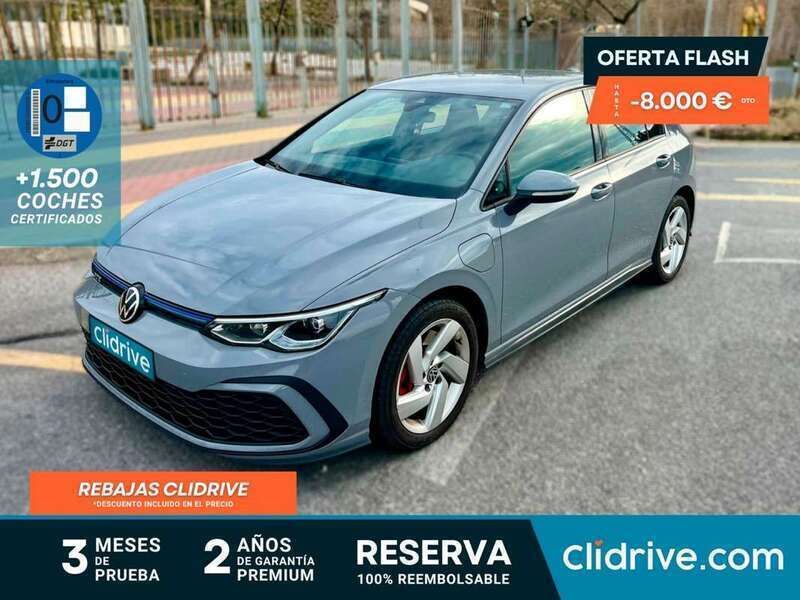 Gris Usado 2021 VW Golf VIII GTE Berlina | 24.590 € (Buen precio) - Imagen 1/3