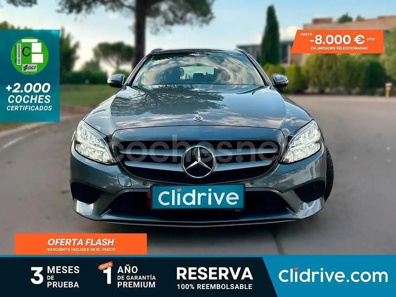 Gris / plata Usado 2019 Mercedes C180 Exclusive Familiar | 17.990 € (Precio justo) - Imagen 1/3