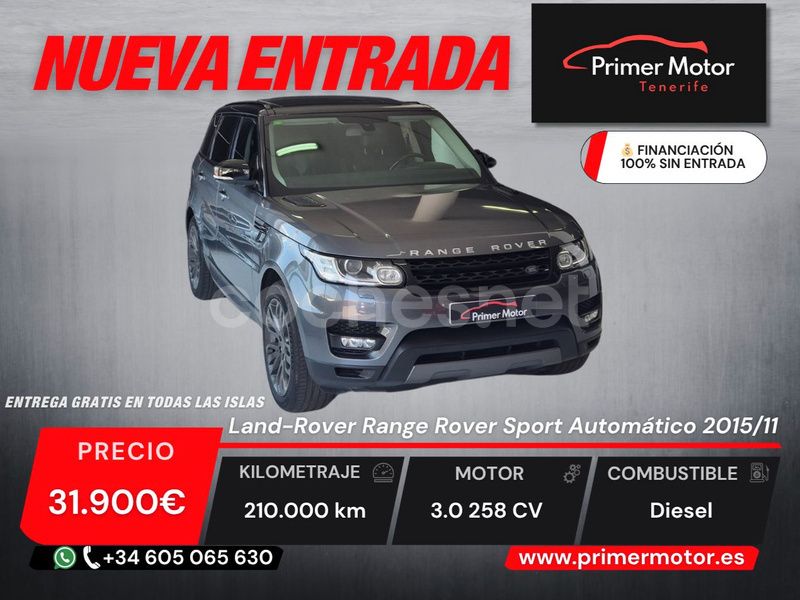 Gris / plata Usado 2015 Land Rover Range Rover Sport HSE SUV | 31.900 € - Imagen 1/4