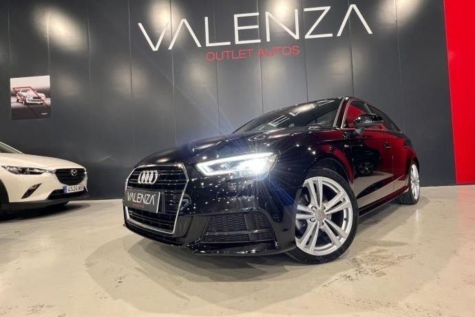 Usado Audi A3 S-Line 115 CV (84 kW) 2018 Negro