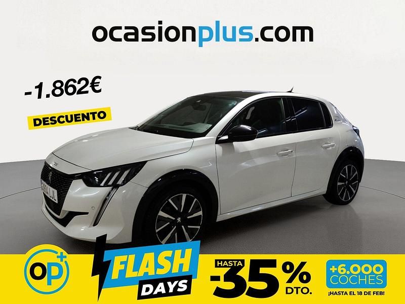 Usado Peugeot 208 GT-line 100 CV (73 kW) 2020 Blanco Utilitario