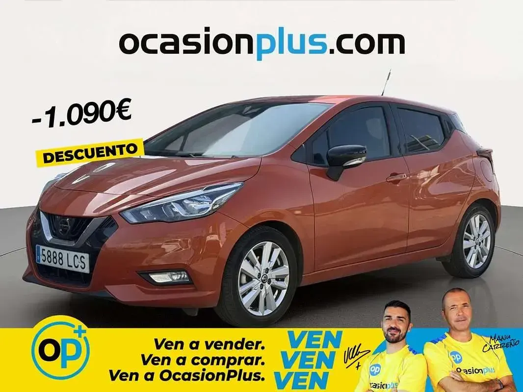 Usado Nissan Micra Visia 101 CV (74 kW) 2019 Naranja Utilitario