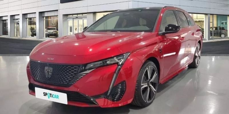 Rojo Usado 2022 Peugeot 308 GT Familiar | 21.200 € (Un poco caro) - Imagen 1/4