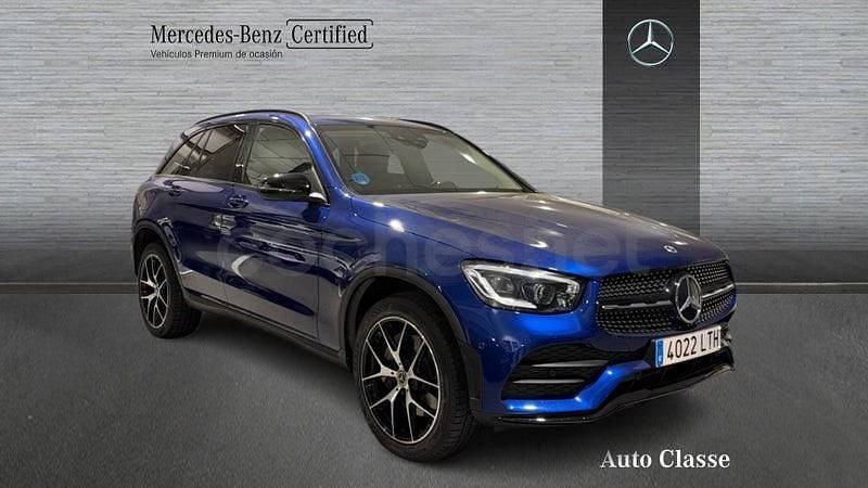 Usado Mercedes GLC300e AMG line 306 CV (225 kW) 2021 Azul brillante SUV
