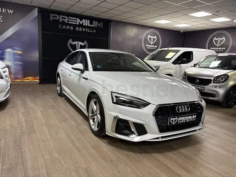 Usado Audi A5 Sportback S-Line 163 CV (119 kW) 2022 Blanco Utilitario