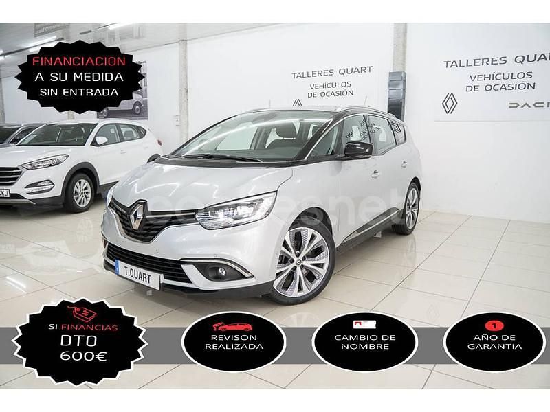 Gris Usado 2020 Renault Grand Scénic IV Zen Monovolumen | 18.900 € (Un poco caro) - Imagen 1/4