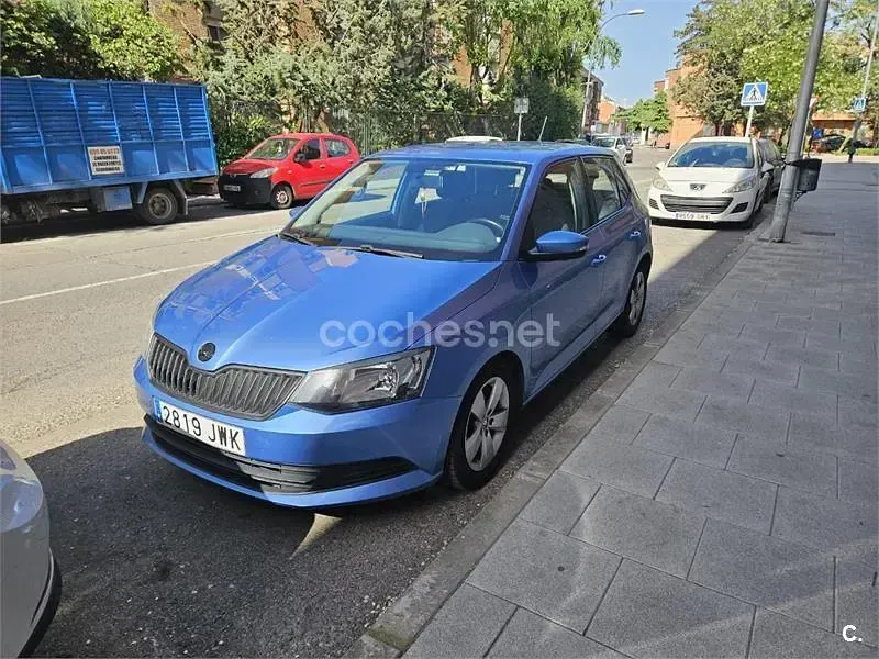 Brugt Skoda Fabia Ambition 90 HK (66 kW) 2017 Blå Sedan