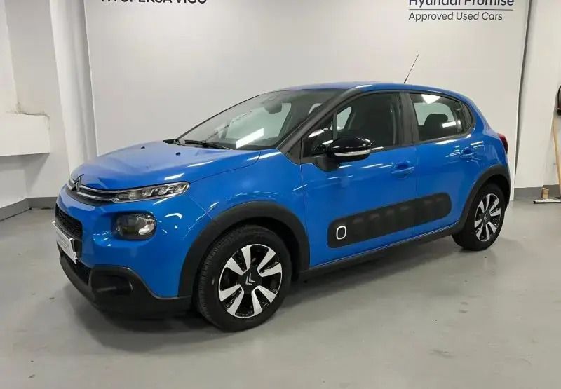 Azul Usado 2017 Citroën C3 PureTech Utilitario | 9990 € (Un poco caro) - Imagen 1/4