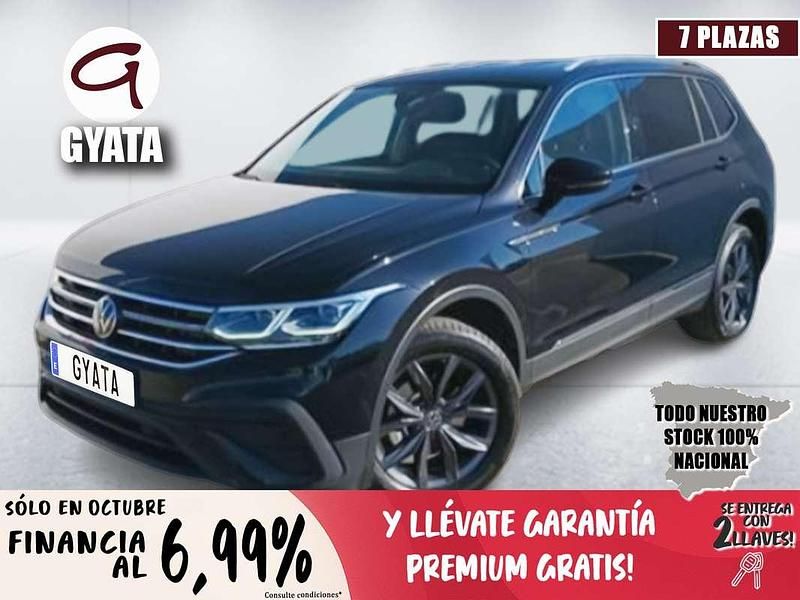 Negro Usado 2022 VW Tiguan Allspace Life SUV | 31.990 € (Precio justo) - Imagen 1/4