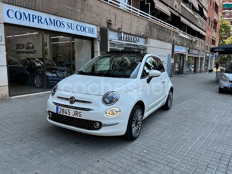 Blanco Usado 2016 Fiat 500C Lounge Descapotable | 8990 € (Precio justo) - Imagen 1/4
