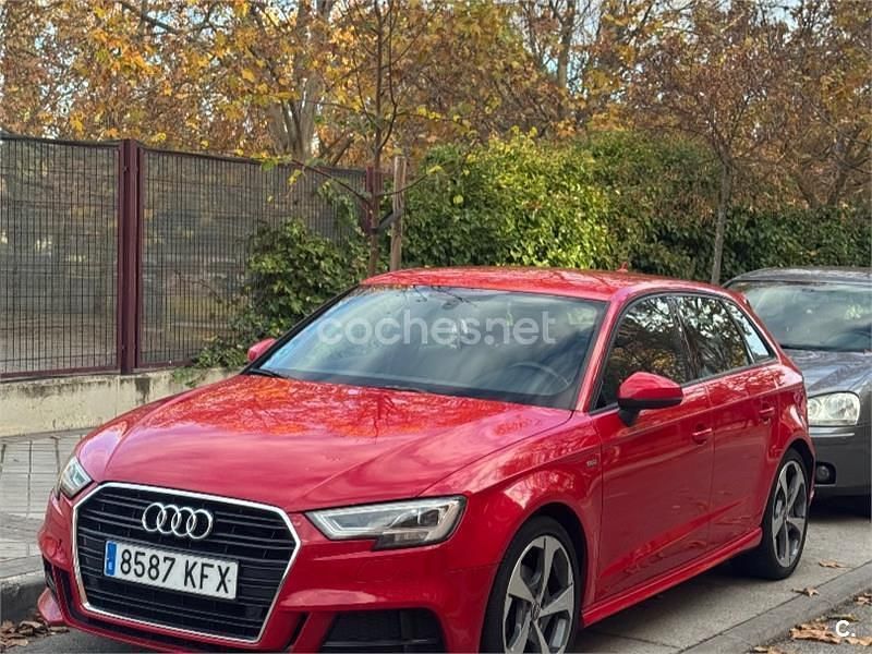 Rojo Usado 2017 Audi A3 S-Line Berlina | 18.000 € (Precio justo) - Imagen 1/4