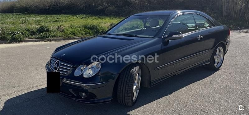 Usado Mercedes CLK500 Elegance 306 CV (225 kW) 2004 Azul Coupe