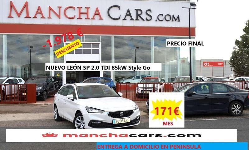 Blanco Usado 2021 Seat Leon ST Style Familiar | 12.490 € (Buen precio) - Imagen 1/4