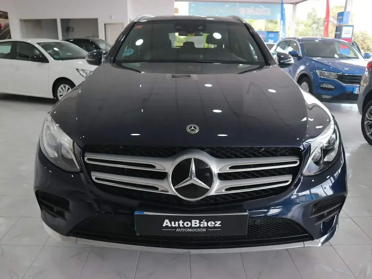 Usado Mercedes GLC250 204 CV (150 kW) 2018 Azul SUV