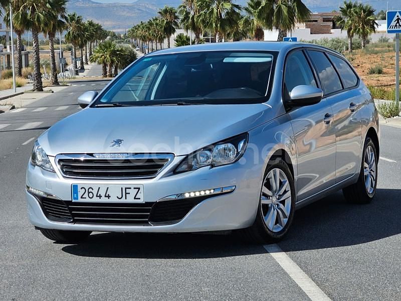 Gris / plata Usado 2016 Peugeot 308 SW Active Familiar | 8900 € (Buen precio) - Imagen 1/4