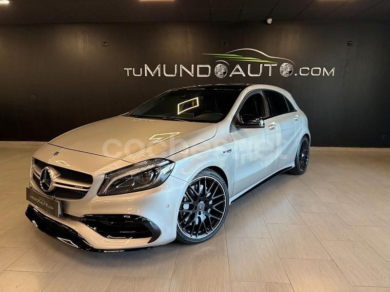 Gris / plata Usado 2017 Mercedes A45 AMG Berlina | 34.990 € (Precio justo) - Imagen 1/4