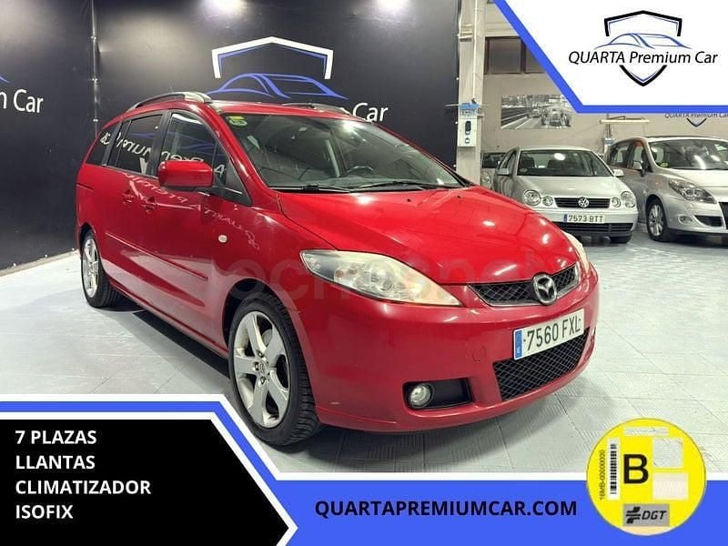Rojo Usado 2007 Mazda 5 Active Monovolumen | 4999 € (Precio justo) - Imagen 1/4