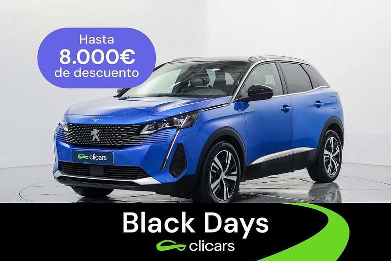Azul Usado 2021 Peugeot 3008 GT SUV | 20.490 € (Precio justo) - Imagen 1/4