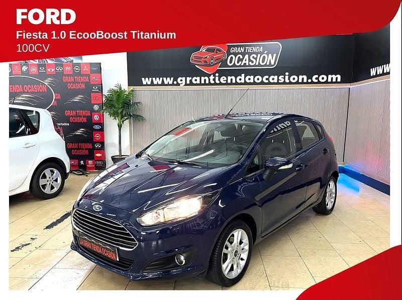 Usado Ford Fiesta Titanium 100 CV (73 kW) 2015 Negro Berlina
