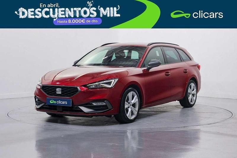 Usado Seat Leon ST FR 150 CV (110 kW) 2021 Rojo Familiar