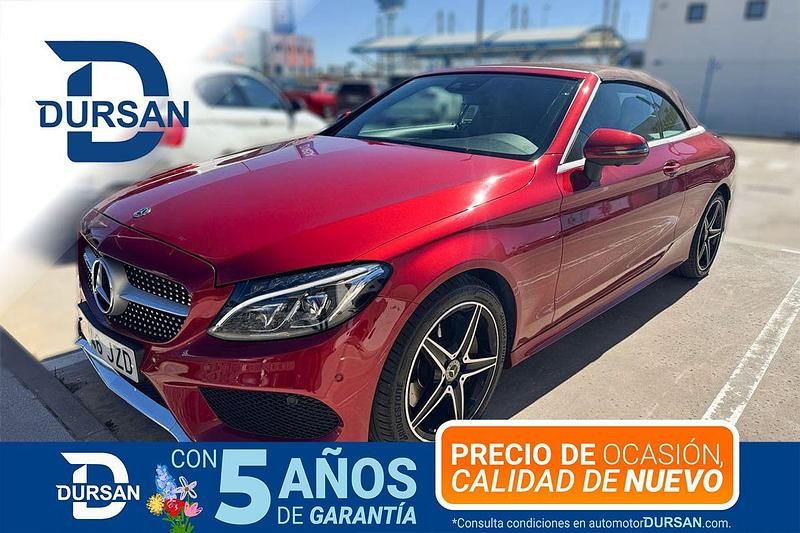 Usado Mercedes C300 247 CV (181 kW) 2017 Granate Descapotable