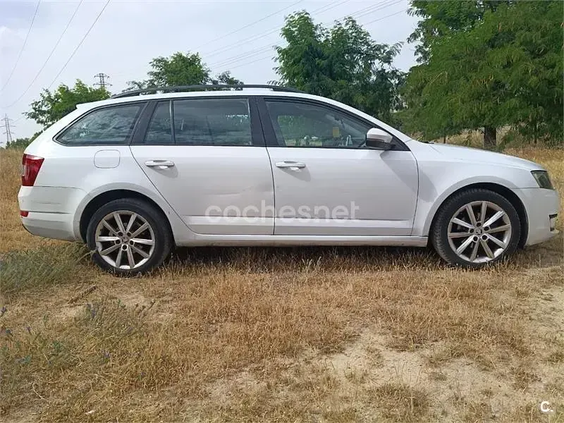 Usado Skoda Octavia Active 105 CV (77 kW) 2015 Blanco Familiar