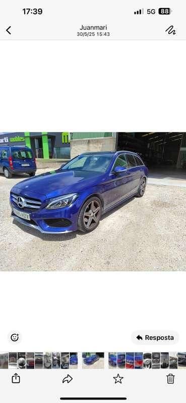 Usado Mercedes C220 170 CV (125 kW) 2014 Azul Berlina