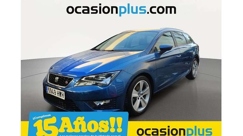 Azul Usado 2014 Seat Leon ST FR Familiar | 13.150 € (Precio justo) - Imagen 1/4