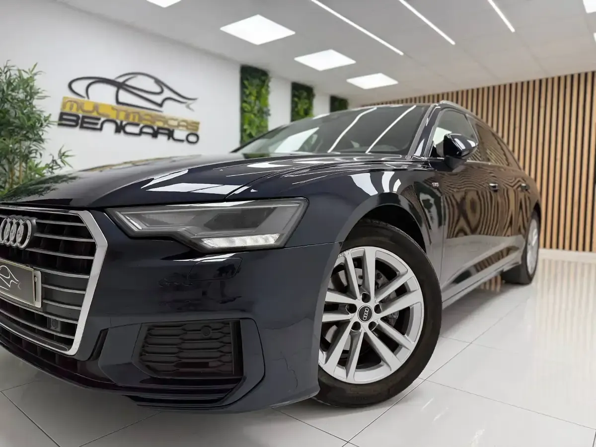 Usado Audi A6 S-Line 204 CV (150 kW) 2022 Azul Familiar