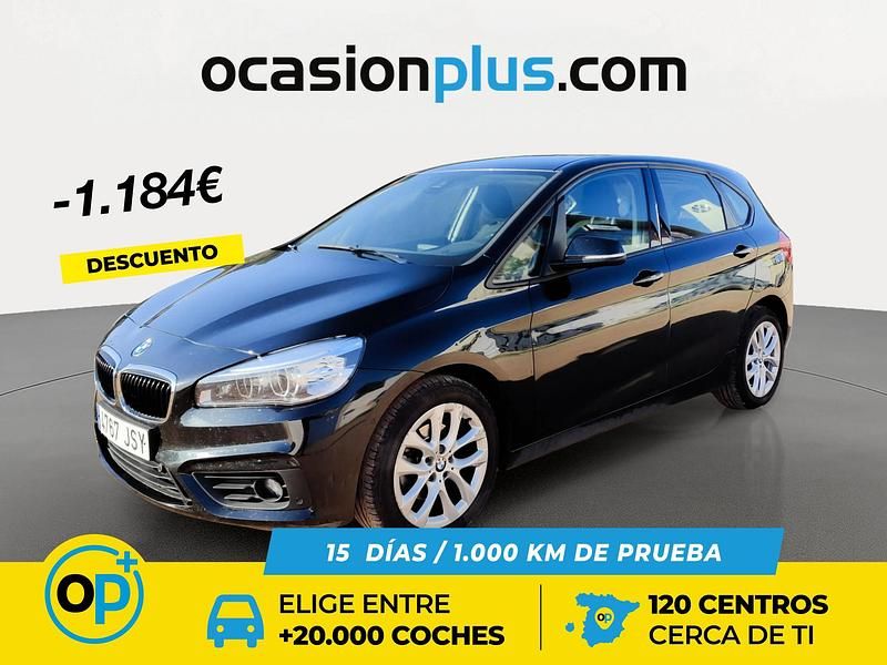 Usado BMW 218 Active Tourer 150 CV (110 kW) 2016 Negro Monovolumen