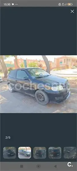 Usado VW Polo Trendline 75 CV (55 kW) 2001 Negro Utilitario