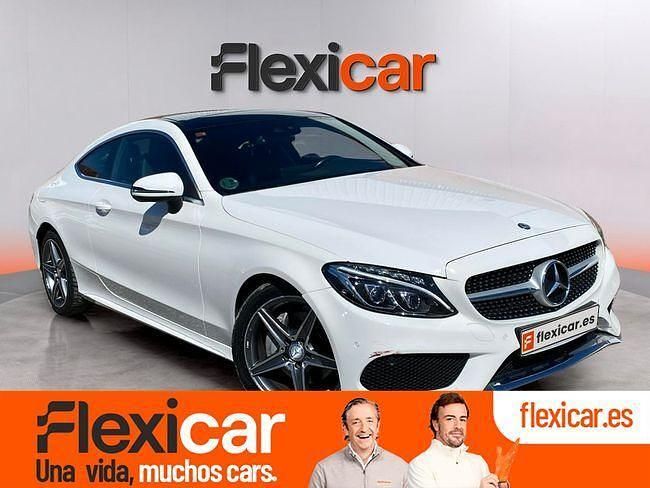 Usado Mercedes C220 AMG line 170 CV (125 kW) 2015 Blanco Coupe
