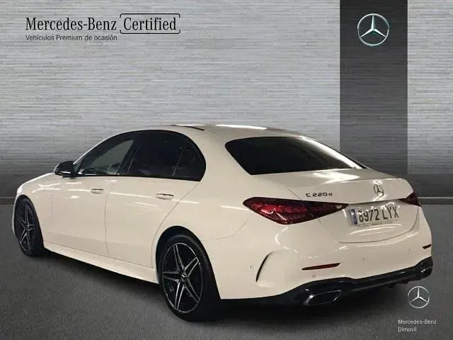Usado Mercedes C220 200 CV (147 kW) 2022 Blanco polar