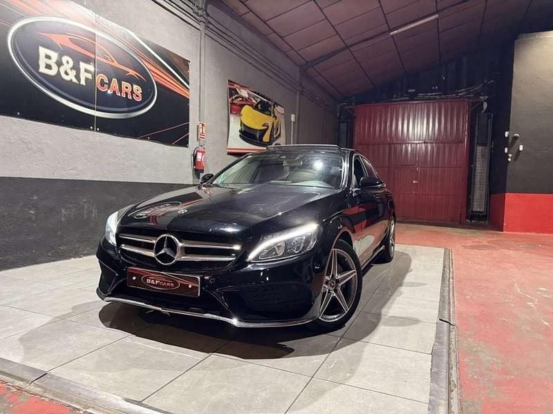 Negro Usado 2018 Mercedes C220 AMG line Berlina | 17.990 € (Buen precio) - Imagen 1/4