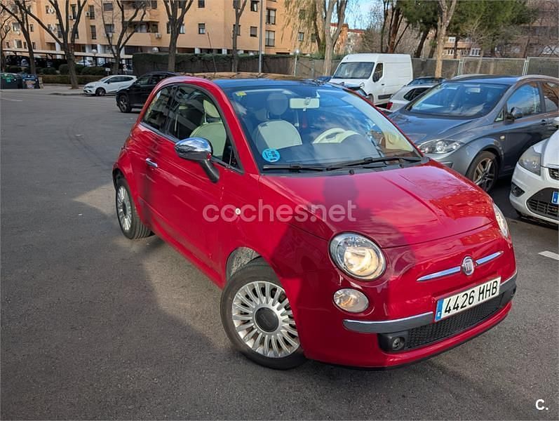 Usado Fiat 500 69 CV (50 kW) 2011 Rojo Berlina