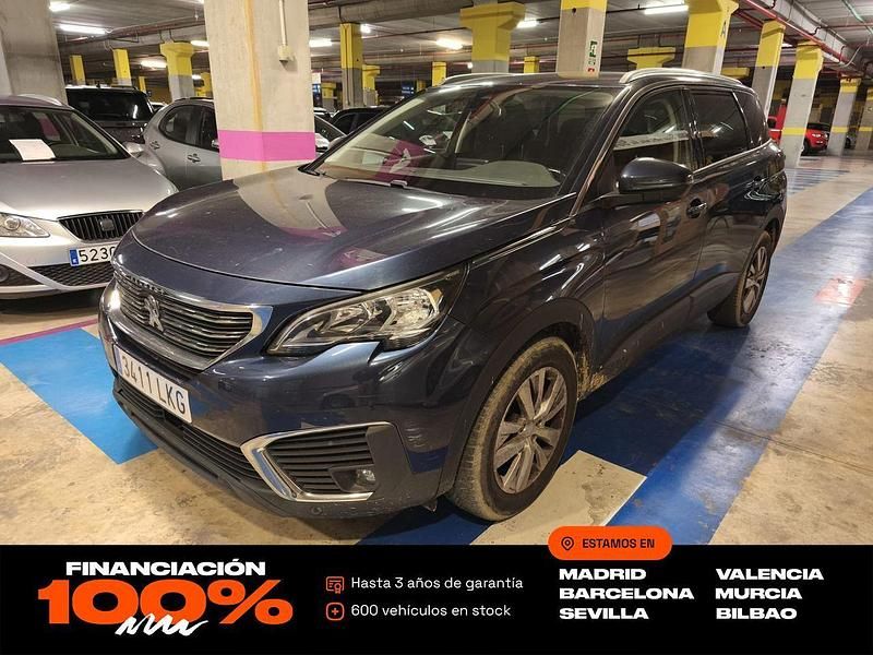 Usado Peugeot 5008 Active 120 CV (88 kW) 2017 Azul SUV