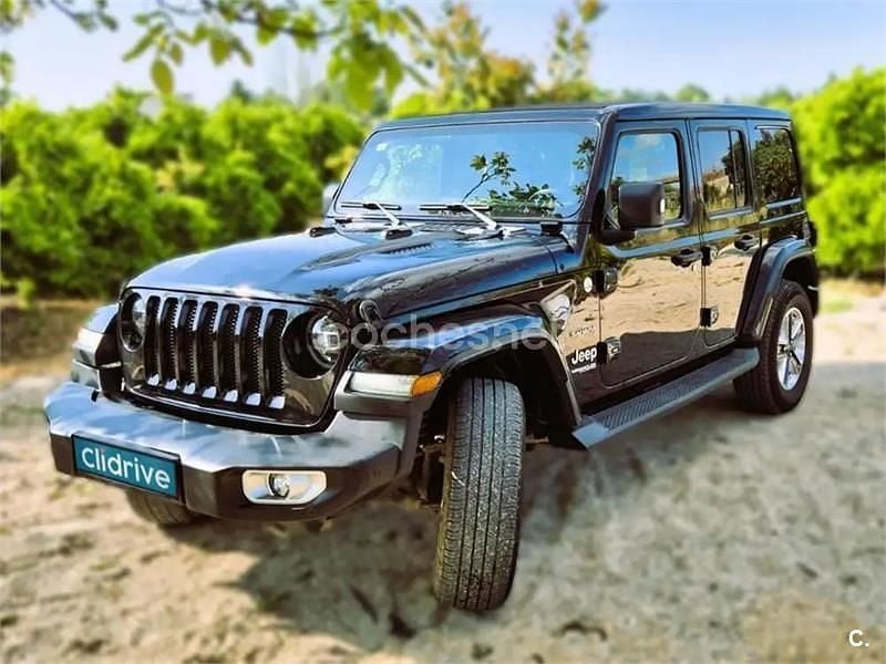 Usado Jeep Wrangler Unlimited Sahara 200 CV (147 kW) 2019 Negro SUV