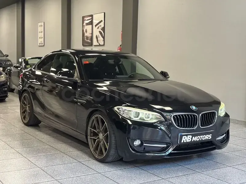 Usado BMW 220 Sport Line 190 CV (139 kW) 2015 Negro Coupe
