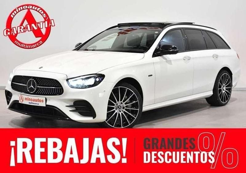 Usado Mercedes E300 AMG line 306 CV (225 kW) 2021 Blanco Familiar