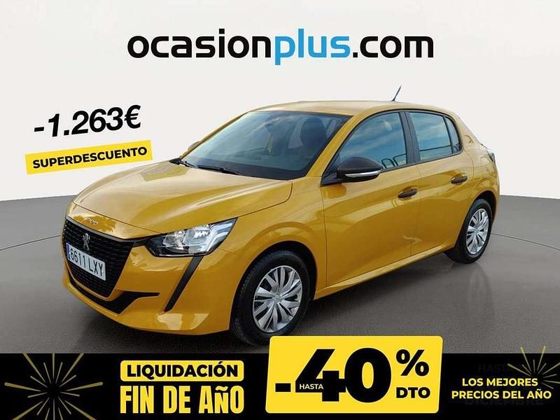 Usado Peugeot 208 S 75 CV (55 kW) 2022 Amarillo Utilitario