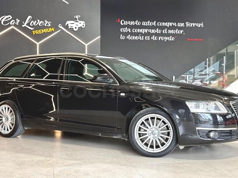 Usado Audi A6 S-Line 190 CV (139 kW) 2009 Negro Familiar