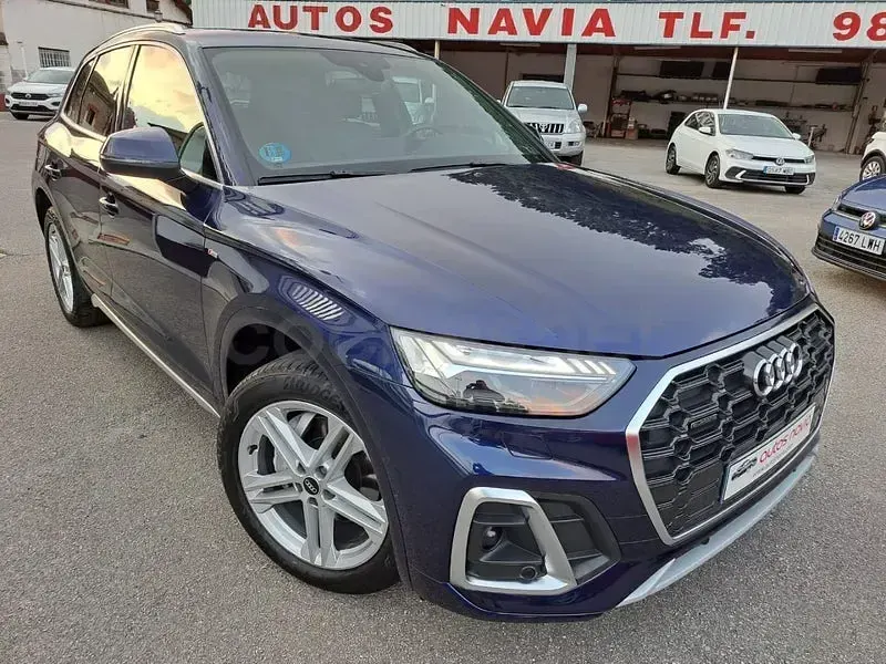 Usado Audi Q5 S-Line 204 CV (150 kW) 2021 Azul SUV