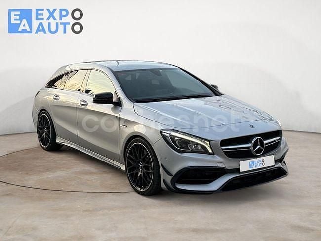 Gris / plata Usado 2018 Mercedes CLA45 AMG Shooting Brake Familiar | 36.975 € (Precio justo) - Imagen 1/4