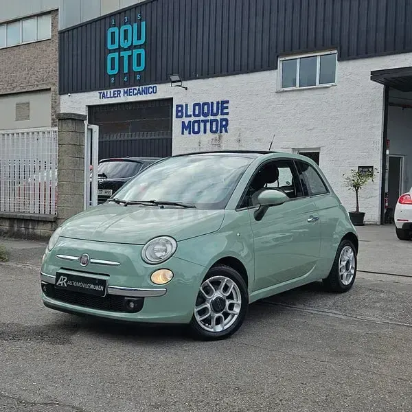 Usado Fiat 500 Lounge 75 CV (55 kW) 2008 Verde Berlina