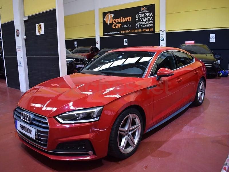 Usado Audi A5 Sportback S-Line 150 CV (110 kW) 2018 Rojo Utilitario