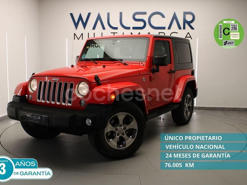 Rojo Usado 2017 Jeep Wrangler Unlimited Sahara SUV | 39.690 € (Precio justo) - Imagen 1/4